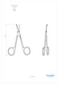 Asa Dental 0328-2 - ножницы для десны N1 изогнутые по плоскости, 11,5 см 0328-2 - фото 351582
