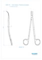 Asa Dental 0306-1TC - ножницы для десны N1 изогнутые с твердосплавными вставками и золотистыми ручками, 17 см 0306-1TC - фото 351584