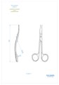 Asa Dental 0304-3 - ножницы для десны изогнутые, зубчики на одном лезвии, 13 см 0304-3 - фото 351604