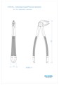 Asa Dental 0100-33L - щипцы N33L для нижних корней с зубчиками 0100-33L - фото 351632