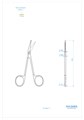 Asa Dental 0301-1 - ножницы для десны N1 изогнутые, 11,5 см 0301-1 - фото 351658