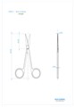Asa Dental 0300-1 - ножницы для десны N1 прямые, 12 см 0300-1 - фото 351723
