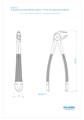 Asa Dental 0104-3 - щипцы для удаления с зазубренными кончиками (для нижних резцов, премоляров и корней) 0104-3 - фото 351794