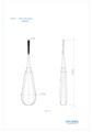 Asa Dental 0232-1 - элеватор N1 прямой заостренный рифленый, 3,6 мм 0232-1 - фото 351829