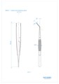 Asa Dental 0602-1 - пинцет анатомический изогнутый N1, 15 см 0602-1 - фото 351831