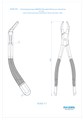 Asa Dental 0120-151 - щипцы N151 для удаления для нижних резцов, премоляров, корней 0120-151 - фото 351873