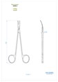 Asa Dental 0309-2 - ножницы для десны N2 изогнутые, 16 см 0309-2 - фото 351938