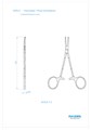 Asa Dental 0500-2 - зажим "Москит" изогнутый, 12 см 0500-2 - фото 351946