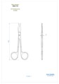 Asa Dental 0304-1TC - ножницы прямые узкие (золотая серия), 13 см 0304-1TC - фото 351967