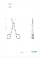 Asa Dental 0325-2 - ножницы для десны изогнутые по плоскости, 14,5 см 0325-2 - фото 351991