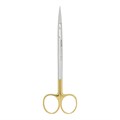 Asa Dental 0309-2TC - ножницы для десны N2 изогнутые по плоскости с твердосплавными вставками и золотистыми ручками, 16 см 0309-2TC - фото 351994