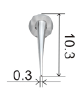 Насадка пародонтологическая Woodpecker P1 для скайлера, (подходит к Woodpecker, EMS) P1 - фото 356908