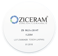 Заготовки диоксида циркония ZICERAM ZS 98,5 x20HT, супертранслюцентные ZS98-5x20HT - фото 363767