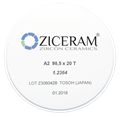 Заготовки диоксида циркония ZICERAM с оттенком А2 98,5 x20T, транслюцентные A298-5x20T - фото 363773