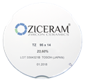 Заготовки диоксида циркония ZICERAM TZ 95 х14, белого цвета. TZ95x14 - фото 364078