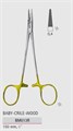 Иглодержатель BABY-CRILE-WOOD, DUROGRIP, для нитей 4/0-6/0. Длина 150 мм, арт: BM013R BM013R - фото 374564
