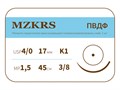 ПВДФ - хирургическая нить поливинилиденфторидная1738К1-Premium-4/0 (1.5)45 ПВДФ хирургическая нить поливинилиденфторидная, MZKRS (Россия) 1738К1--4/0-(1.5)-45-ПВДФ - фото 378419
