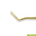 1304-2,5 TiN Удлиненная средняя гладилка с штопфером-шариком Ø2.5mm. Ручка Ø6mm. Покрытие Gold 1304-2-5-TiN - фото 379323