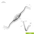1326F Укладчик ретракционной нити (Пакер) Ø2mm. Эргономичная ручка Ø10mm 1326F - фото 379532