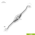 1504F Инструмент для моделирования. Эргономичная ручка Ø10mm 1504F - фото 379586