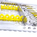 Кассета IMS Infinity DIN Surgery, хирургическая, 18 инструментов, 290х184х34, отделение для аксессуаров, желтая IMEDIN185S - фото 381433