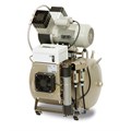 EKOM DK50 2V/50 S - безмасляный компрессор для 2-x стоматологических установок с кожухом, без осушителя, с ресивером 50 л 406D02005-100 - фото 382608