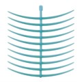 Ретенции восковые ГЕО самоклеящиеся кольцевые (GEO ring clasps, self-adhesive), комплект 10 пластин, арт: 638-3005 638-3005 - фото 382633