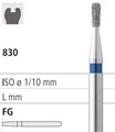 Боры стоматологические алмазные FG 830/010, синий, 6шт. ISO код 314235524010., арт: FG8218/6 FG8218/6 - фото 385894