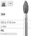 Боры стоматологические алмазные FG 368/010, желт., 6шт. ISO код 314257504010, арт: FG5254/6 FG5254/6 - фото 385917