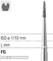 Боры стоматологические алмазные FG 956/010, 6шт. ISO код 314699524010, арт: FGD1/6 FGD1/6 - фото 385954