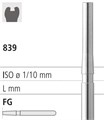 Боры стоматологические алмазные FG 839/012, 6шт. ISO код 314150524012, арт: FG221L/6 FG221L/6 - фото 386220