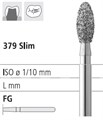 Боры стоматологические алмазные FG 379/018, зел., 6шт. ISO код 314277534018, арт: FG257/6 C FG257/6C - фото 386533