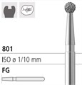 Боры стоматологические алмазные FG 801/023, 6шт. ISO код 314001524023, арт: FG400S/6 FG400S/6 - фото 386602