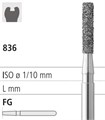 Боры стоматологические алмазные FG 836/014, зел., 6шт. ISO код 314110534014, арт: FG114/6 C FG114/6C - фото 386732