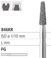 Боры стоматологические алмазные FG 846KR/018, зел., 6 шт, ISO код 314545534018, арт: FG513/6 C FG513/6C - фото 386790