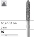 Боры стоматологические алмазные FG 878К/014, зел., 6шт. ISO код 314298534014, арт: FG181N/6 C FG181N/6C - фото 386797