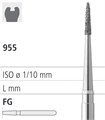 Боры стоматологические алмазные FG 955/007, желт., 6шт. ISO код 314699504007, арт: FG50D9/6 FG50D9/6 - фото 387149