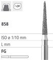 Боры стоматологические алмазные FG 858/014, зел., 6шт. ISO код 314165534014, арт: FGD14/6 C FGD14/6C - фото 387196
