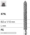 Боры стоматологические алмазные FG 879L/015, 1 шт. ISO код 314291524015., арт: FG410L/1 FG410L/1 - фото 387200