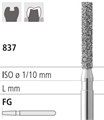 Боры стоматологические алмазные FG 837/014, зел., 6шт. ISO код 314111534014, арт: FG314/6 C FG314/6C - фото 387376