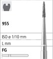 Боры стоматологические алмазные FG 956/009, красн., 6шт. ISO код 314699514009, арт: FG40D1/6 FG40D1/6 - фото 387502