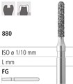 Боры стоматологические алмазные FG 880/012, зол., 6шт. ISO код 314140514012, арт: FG305/6 GB FG305/6GB - фото 387509