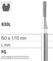 Боры стоматологические алмазные FG 830L/014, синий, 6шт. ISO код 314236524014., арт: FG8223/6 FG8223/6 - фото 387656