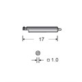 Отвертка под угловой наконечник, короткая, L=17 мм, S=1.0 мм (шлиц-квадрат) 521.01 - фото 387776