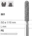 Боры стоматологические алмазные FG 881/016, черн., 1 шт. ISO код 314141544016, арт: FG315S/1 CB FG315S/1CB - фото 387785