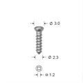 Винт самонарезающий, запасной, D (стержня/шляпки)=2.3/3.0 мм, L=7 мм, S=1.2 мм (шлиц-квадрат) 02.00 - фото 387870