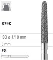 Боры стоматологические алмазные FG 879K/021, синий, 6шт. ISO код 314299524021., арт: FG8195/6 FG8195/6 - фото 388045