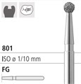 Боры стоматологические алмазные FG 801/013, красный, 1 шт. ISO код 314001514013., арт: FG4201S/1 FG4201S/1 - фото 388150