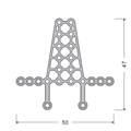 Мини-пластина для дна глазницы, узкая, толщина 0.6 мм 15.04 - фото 388634