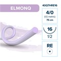 Elemaar ELMONQ 4/0 - шовный материал, 75 см, 1/2, 13 мм, колющая игла с квадратным телом, 12 шт. 40Q7HRE16 - фото 389117